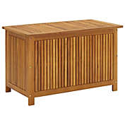 vidaXL Patio Storage Box 35.4"x19.7"x22.8" Solid Acacia Wood