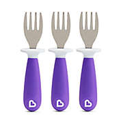 Munchkin Raise Toddler 3 Piece Fork Set, Purple