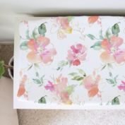 Honey Lemonade - Changing Pad Cover (Pink & Gold Floral)