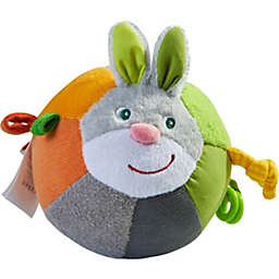 HABA Easter Bunny Ball with Crinkle Ears, Textured Fabric and Rattling Effects