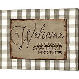 Great Art Now Welcome Home Sweet Home by Cindy Jacobs 20-Inch x 16-Inch Canvas Wall Art