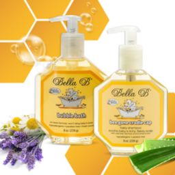 Bella B Naturals Bundle  Cradle Cap Shampoo 8 oz and Bubble Bath 8 oz