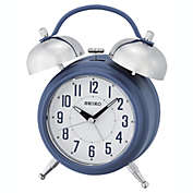 Seiko 7" Deux Bell Alarm Clock, Blue