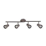 Xtricity - 4 Heads Ceiling Light, 27.95 &#39;&#39; Width, From The Yorkshire Collection, Nickel Chrome