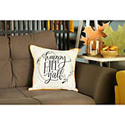 HomeRoots 2-Pack Thanksgiving Quote Throw Pillow Cover in Multicolor - 18" x 18" (Set of 2 Covers)