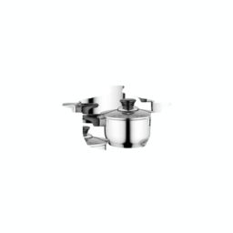 BergHOFF Essentials Gourmet 12Pc  18/10 Stainless Steel Cookware Set, Black Handles