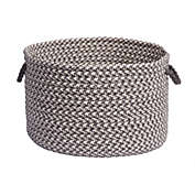 Colonial Mills Outdoor Houndstooth Tweed - Gray Utility Basket 18"x12"
