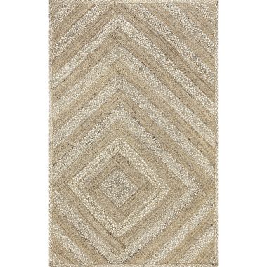 nuLOOM Anneli Nested Diamond Jute Area Rug. View a larger version of this product image.
