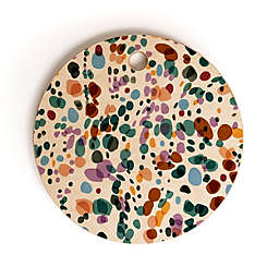 Deny Designs Marta Barragan Camarasa Waves dots colorful Cutting Board Round