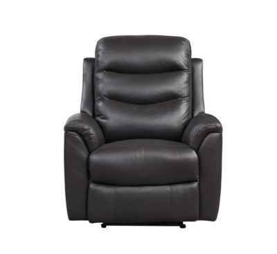 Yeah Depot Ava Recliner (Power Motion), Brown Top Grain Leather Match