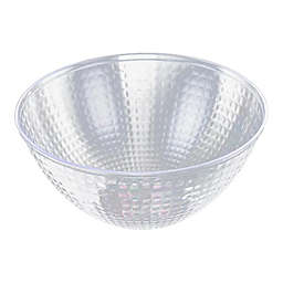 Smarty Had A Party 96 oz. Clear Diamond Design Round Disposable Plastic Bowls (24 Bowls)
