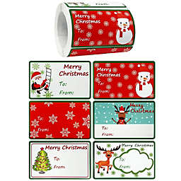 Wrapables Christmas Sticker Labels, Christmas Holiday Adhesive Gift Tags for Gifts & Stationery, Reindeer