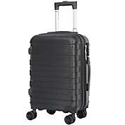 Segawe 21" Carry On Luggage Travel Bag Trolley Spinner hardside W/wheels Black