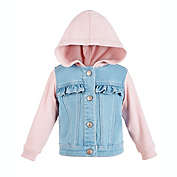 First Impressions Baby Girl&#39;s Hooded Denim Jacket  Blue Size 3-6MOS