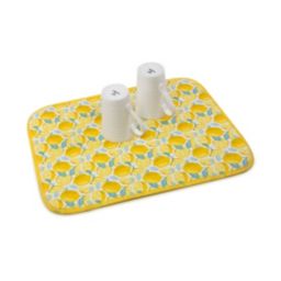 Grand Fusion Reversible Dish Drying Mats 2 Pack, Lemon