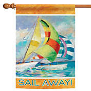 Toland Home Garden Sail Away! Outdoor House Flag 40" x 28"