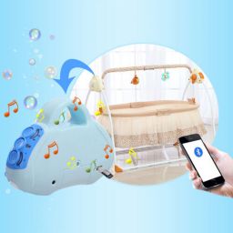 Kitcheniva Electric Baby Crib Cradle Auto-Swing Bed