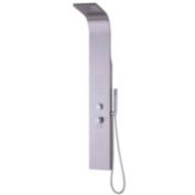 Slickblue 57 Inch Stainless Steel Shower Panel With Massage Jets and Hand Shower