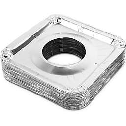 Okuna Outpost Square Stove Burner Covers, Aluminum Foil Liners (8.5 x 8.5 x 0.5 in, 100 Pack)