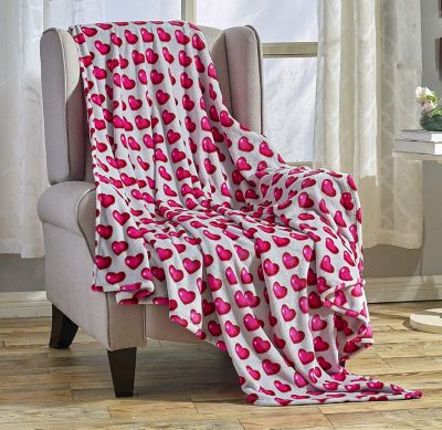 Details about   Valentines Day Romantic Plush Throw Blanket Soft Floral Hearts 50x60 Decoration 