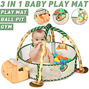 Stock Preferred 3-in-1 Marine Ball Pool Fence Baby Play Mat