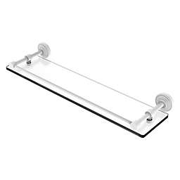 Allied Brass Waverly Place 22 Inch Tempered Glass Shelf with Gallery Rail