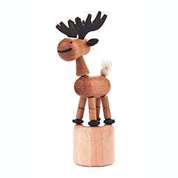 Dregeno Kids Elk Push Toy - 4"H x 1.25"W x 1.5"D