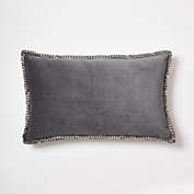 Dormify Stella Throw Pillow 12" x 20" Grey