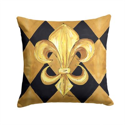 SEWELL PHOTOGRAPHY AND GRAPHIC ARTS Paris French Fleur de Lis Black On Gray Grey Throw Pillow Multicolor 18x18 