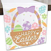 Big Dot of Happiness Spring Easter Bunny - Happy Easter Party Dining Tabletop Decor - Cloth Table Runner - 13 x 70 inches
