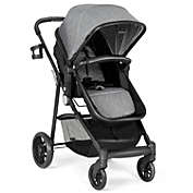Slickblue 2-in-1 Foldable Pushchair Newborn Infant Baby Stroller-Gray