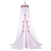 Actifo Pink Princess Crown Bed Canopy