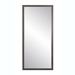 BrandtWorks Home Indoor Decorative BM075TS Farmhouse Floor Mirror, Charcoal Gray - 29.5