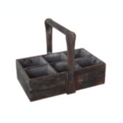 Cheungs Home Decorative Wooden Caddy with Raised Handle