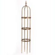 Plow & Hearth 5' Powder-Coated Steel Garden Obelisk, in Antique Copper