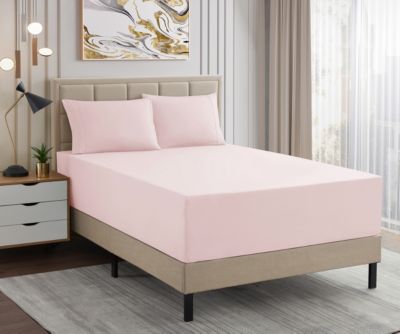 Sweet Home Collection   4-Piece Bed Sheets Set - Luxury Bedding Set, EXTRA DEEP pocket - Queen, Pale Pink