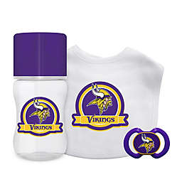 BabyFanatic 3 Piece Gift Set - NFL Minnesota Vikings - Officially Licensed Baby Apparel