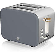Swan - Nordic Collection 2-Slice Toaster, 900 Watts, Matte Gray
