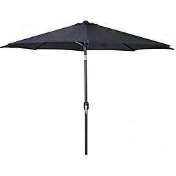 Jordan Manufacturing 9ft Steel Market umbrella Black
