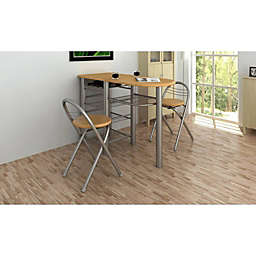 vidaXL Kitchen/Breakfast Bar/Table and Chairs Set Wood