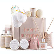 Lovery Birthday Gift Basket - Bath & Spa Gift Set for Women - Luxury Birthday Spa Gift Box