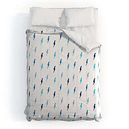 Deny Designs Little Arrow Design Co bolts in blue Comforter