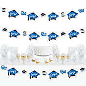 Big Dot of Happiness Blue Grad - Best is Yet to Come - 2023 Royal Blue Graduation Party DIY Decorations - Clothespin Garland Banner - 44 Pieces