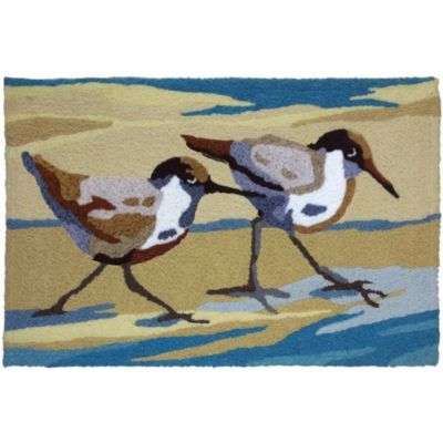 Jellybean Decorative Indoor/Outdoor Accent Rug Sandpiper Pair - 20" X 30"