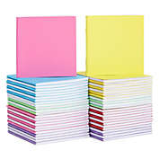 Paper Junkie 48 Pack Colorful Blank Journals for Kids, 24 Sheets Each (6 Colors, 4.1 x 4.2 In)