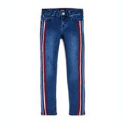 Hudson Girl&#39;s Kit Glitter Stripe Ankle Skinny Jeans Blue Size 14
