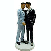 December Diamonds Forever Grooms in Suits Gay Wedding Cake Topper 5555205 New