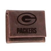 Evergreen Green Bay Packers Tri-Fold Wallet, Brown