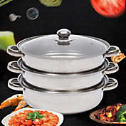Kitcheniva 3-Tier Stainless Steamer Cooker Steam Pot