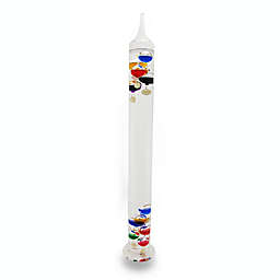 Zeckos Glass Galileo Thermometer With 11 Colored Floating Vessels